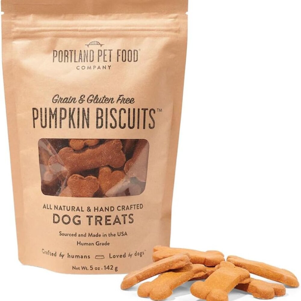 Pumpkin Dog Treats Healthy Biscuits for Small Medium & Large Dogs - Grain-Free,
